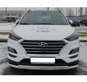 Защита переднего бампера 60/42 Hyundai Tucson 2018 III рестайлинг