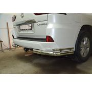 Защита заднего бампера угловая 76/42 Lexus LX 450 2016