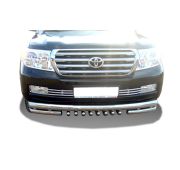 Защита переднего бампера тройная 60/60/42 Toyota Land Cruiser 200  2007-2012