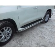 Защита штатного порога Land Cruiser 200 2007-2012