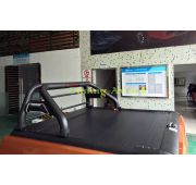 Дуга безопасности с защитой заднего стекла в кузов пикапа Toyota Hilux 2015-