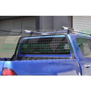 Дуга безопасности с защитой заднего стекла в кузов пикапа D40*40 мм Mitsubishi L200 2015-
