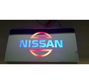 Табличка вместо японского номера с подсветкой Nissan