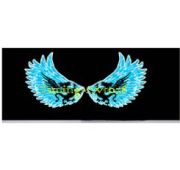Эквалайзер 60*30 Крылья с драконом голубой