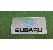 Табличка вместо японского номера Subaru