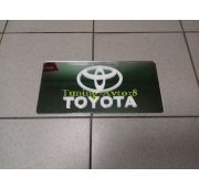 Табличка вместо японского номера Toyota ( белая )