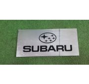 Табличка вместо японского номера Subaru