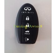 Чехол для брелка силиконовый Infiniti ( черный )