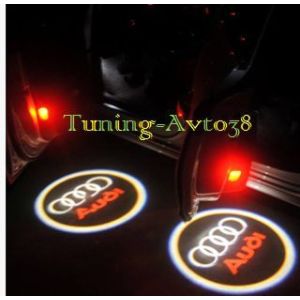 Подсветка дверей с логотипом Audi