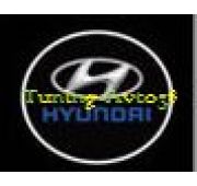 Подсветка дверей с логотипом Hyundai