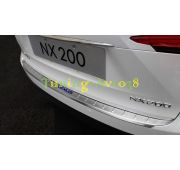 Хром накладка на задний бампер с логотипом  Lexus NX200 /NX300h 2014-
