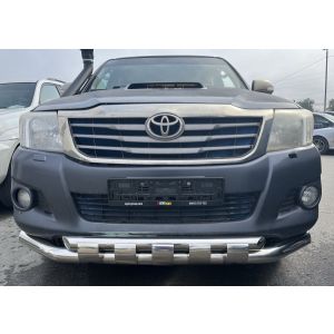 Защита переднего бампера с перемычками 76/60 Toyota Hilux 2011