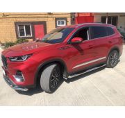 Пороги труба с проступью 76 Chery Tiggo 8 Pro 2021