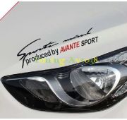 Наклейка на капот Hyundai Avante