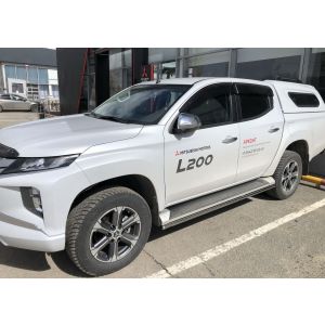 Защита штатного порога 42 Mitsubishi L200 2019-