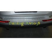 Хром накладка на задний бампер  Volkswagen Golf VI combi (2008-2012)