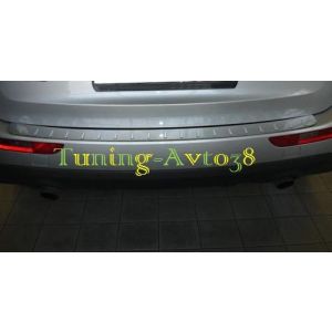 Хром накладка на задний бампер  Volkswagen Polo V 5d FL (2014- )