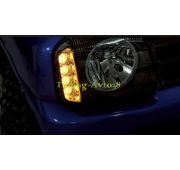 Фары передние черные ангельские кольца диоды Suzuki Jimny 1996-2006