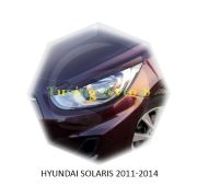 Реснички на фары Hyundai Solaris 2011-2014г