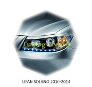 Реснички на фары Lifan Solano 2007-