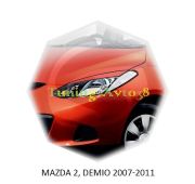 Реснички на фары Mazda 2/ Demio 2007-2011г (хетчбек)