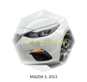 Реснички на фары Mazda 3 2013г- ( хетчбек )