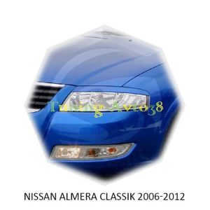 Реснички на фары Nissan Almera Classic 2006-2012г