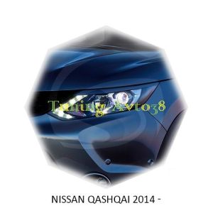 Реснички на фары Nissan Qashqai 2014-