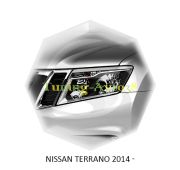 Реснички на фары Nissan Terrano 2013-