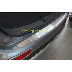 Хром накладка на задний бампер  Nissan Tiida 4d (2007- )