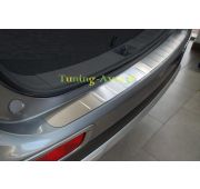 Хром накладка на задний бампер  Nissan Tiida 4d (2007- )