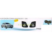 Фары противотуманные Toyota Corolla 2010-2013 ( провода , кнопка)