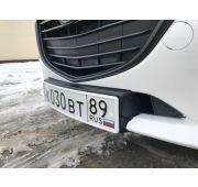 Рамка под номер, «Самурай» (центральная) Mazda 3 (III п.) BM 2013-2018