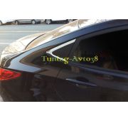 Хром окантовка задней форточки Hyundai Accent 2011-