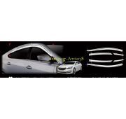 Дефлекторы окон ( ветровики ) хром Hyundai Aslan 2014-