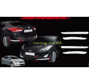Хром молдинг бампера Hyundai Avante MD 2010-2012