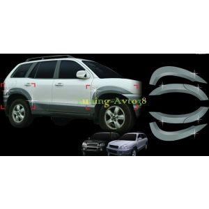 Хром накладки на колесные арки Hyundai Santa Fe 2002-2005
