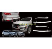 Хром молдинг бампера Hyundai Santa Fe DM 2012-2014
