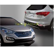 Хром накладки на туманки задние Hyundai Santa Fe DM 2012-2014