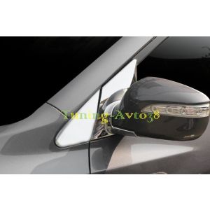 Хром накладки в углы зеркал заднего вида Hyundai Tucson 2009-2014