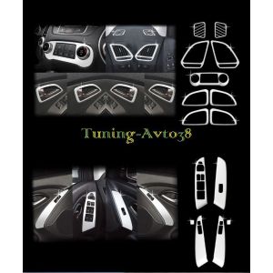 Хром накладки в салон ( пакет ) Hyundai Tucson 2009-2014