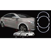 Хром накладки на колесные арки Hyundai Sonata 2009-2013