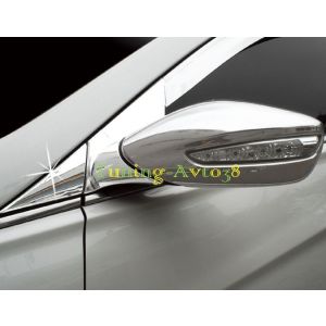 Хром накладки в углы зеркал заднего вида Hyundai Sonata 2009-2011