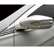 Хром накладки в углы зеркал заднего вида Hyundai Sonata 2009-2011