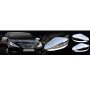 Хром накладки на зеркала под повторители Hyundai Sonata 2009-2011