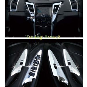 Хром накладки в салон ( пакет ) Hyundai Sonata 2009-2011