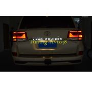 Хром накладка на крышку багажника светодиодная Toyota Land Cruiser J200 2016-