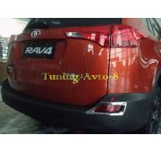 Хром накладки на туманки задние Toyota RAV4 2013-