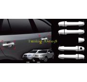 Хром накладки на ручки дверей Hyundai Santa Fe 2006-2011