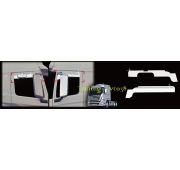 Дефлекторы окон ( ветровики ) хром Hyundai Trago 2013-